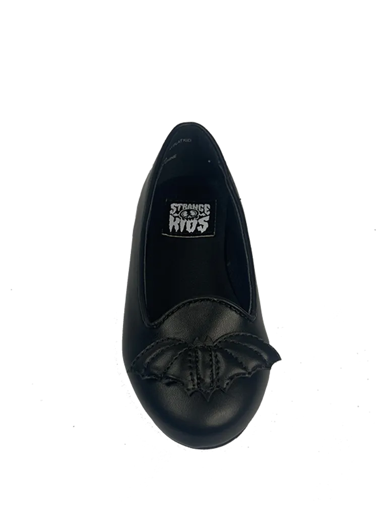 KIDS Lydia Flat Bat Black Matte comfort shoes Minimalist Comfort