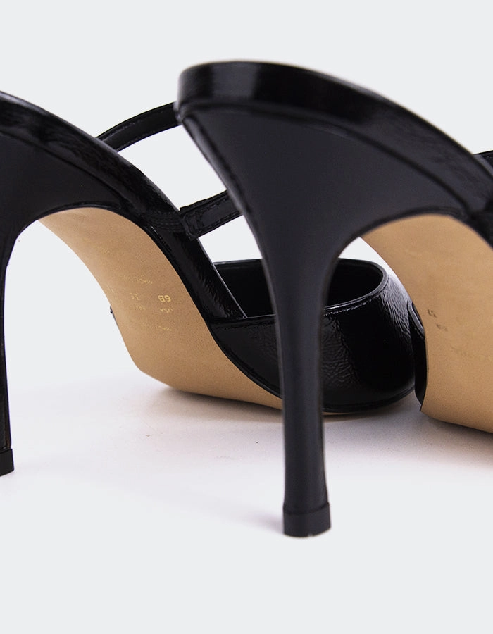 Celandine Black Naplack Smooth Soles