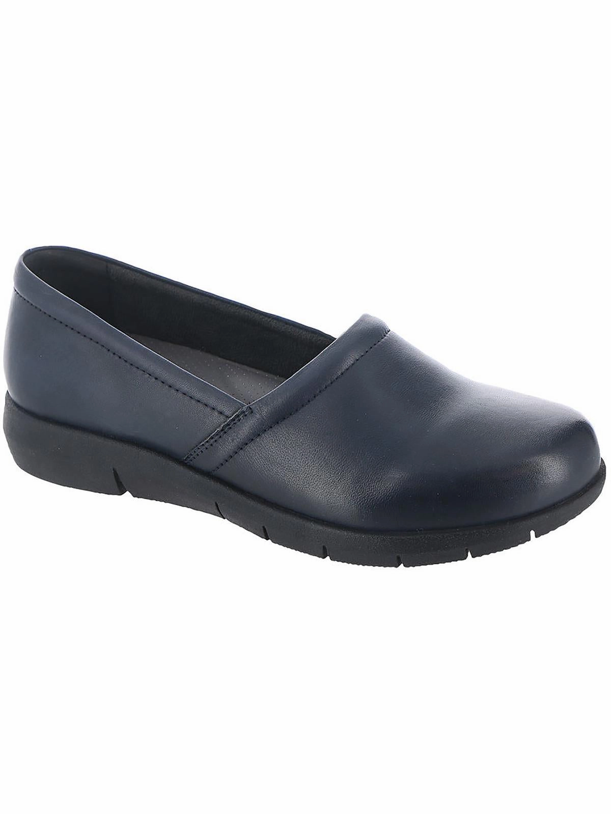 Walk Steady Slip-On Convenience Adora 2.0 Womens Leather Slip-On Loafers