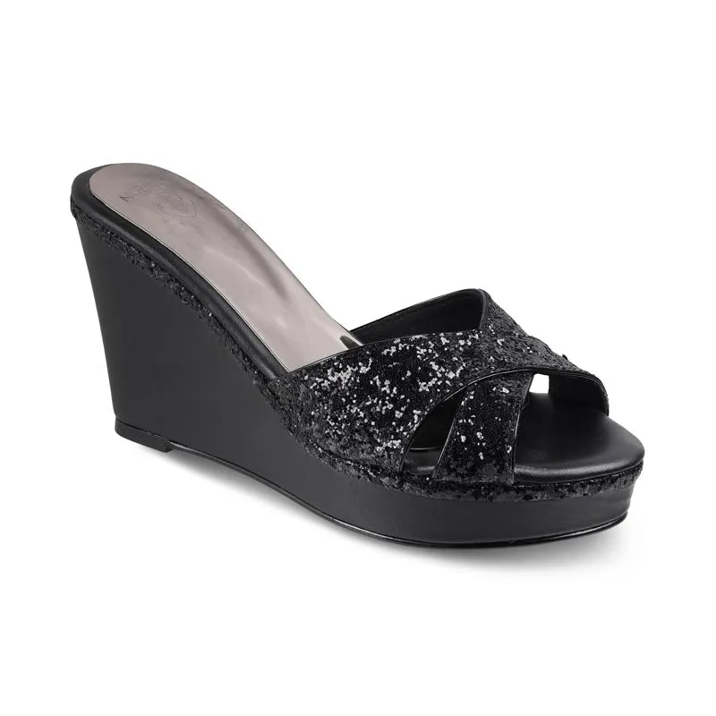 Ventilated Lining AIYANA- BLACK WEDGES