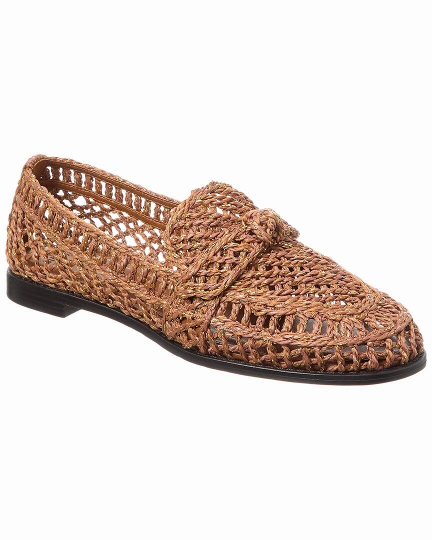 Reliable Comfort Alexandre Birman Raffia Penny Loafer