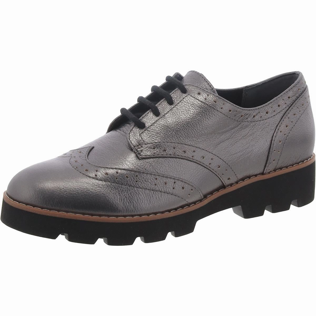 Breathable Footwear Step Even Alfina Womens Patent Derby Loafers