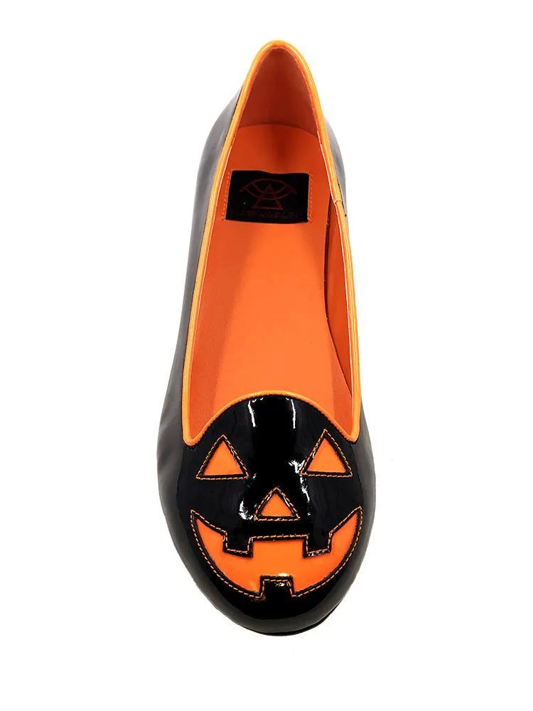 JACKOLANTERN FLAT PATENT - BLACK/ORANGE Minimalist Comfort