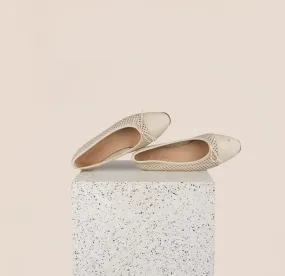 Como - Perforated Ivory (cap toe) Sale Mood flexible shoes
