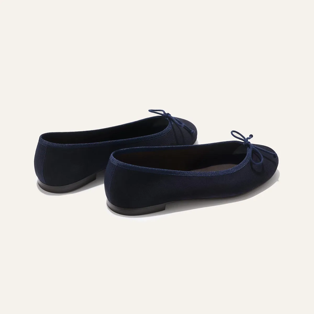 The Demi - Navy Suede color block Ribbon Bow
