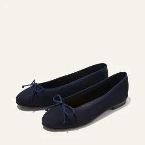 The Demi - Navy Suede Recycle Safe Open Air
