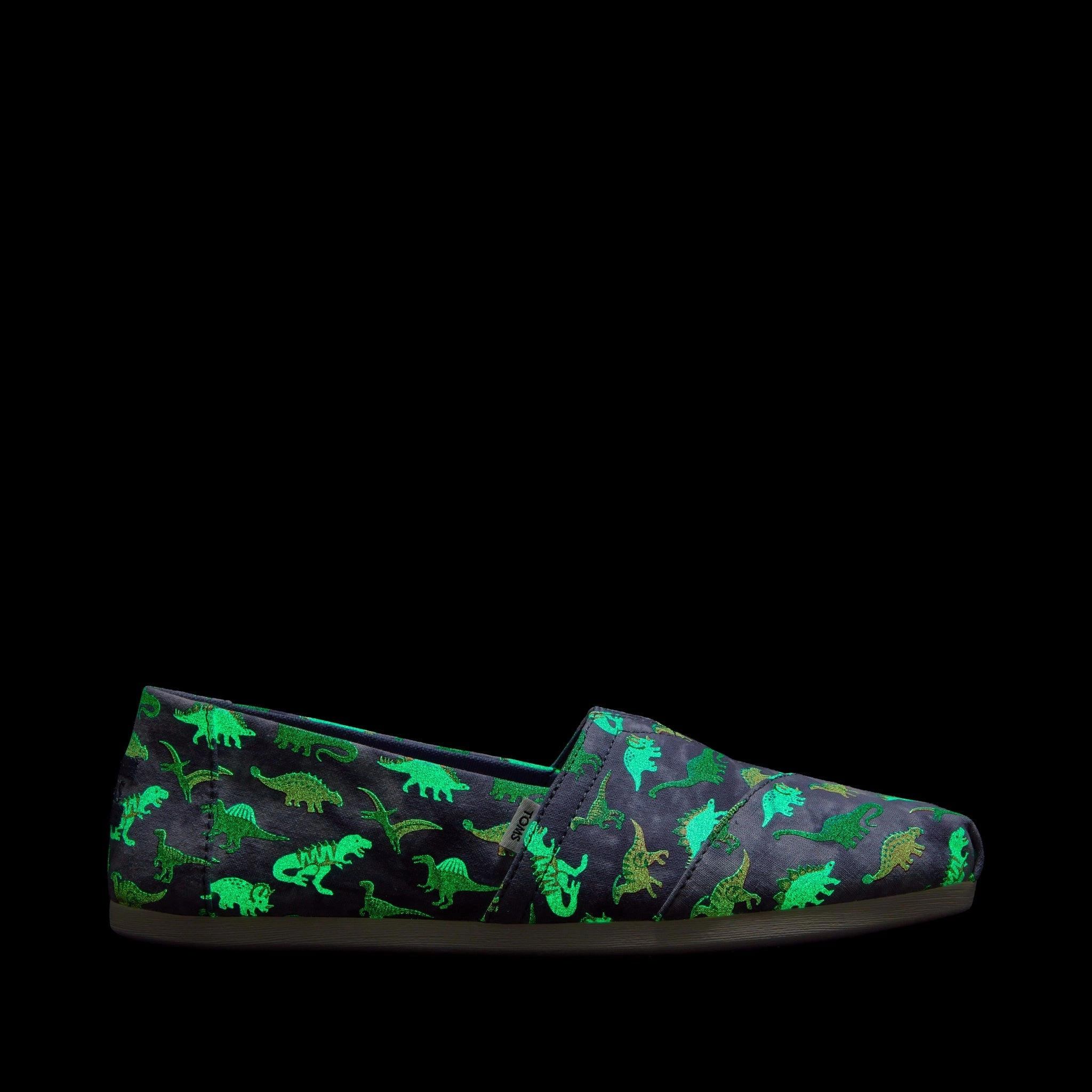Alpargata Glow in the Dark Dino Print Soft Leather Long Path