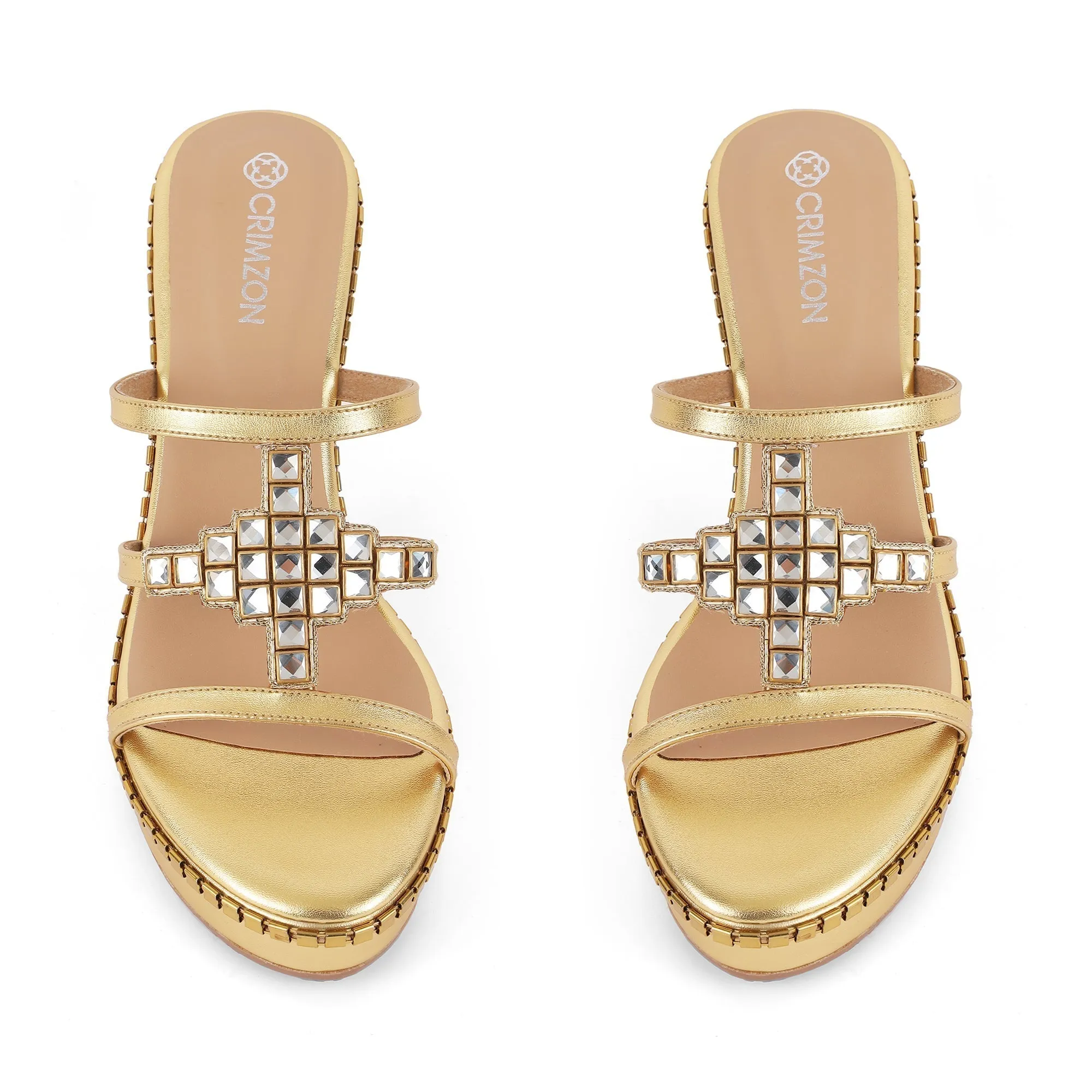 AMANI- GOLD WEDGES Bright tone Gloss Touch