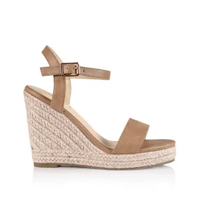 Statement style Comfortable Boots Amaya Rope Wedges - Biscuit Softee