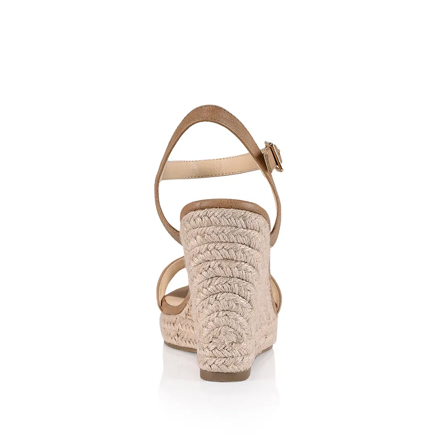 Amaya Rope Wedges - Biscuit Softee Luxury Design Fashion Heels