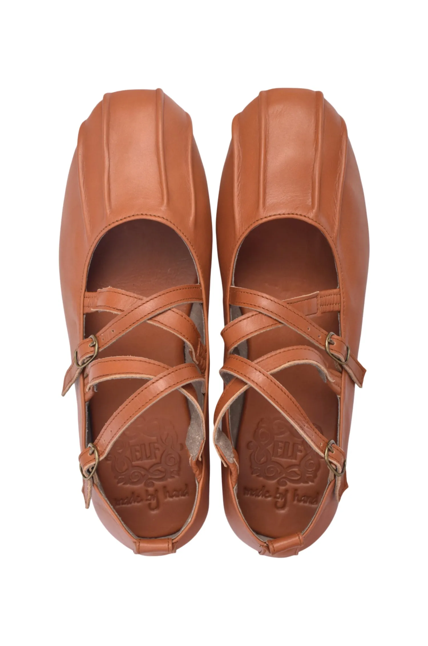 Hike Path Obsession Criss Cross Leather Flats
