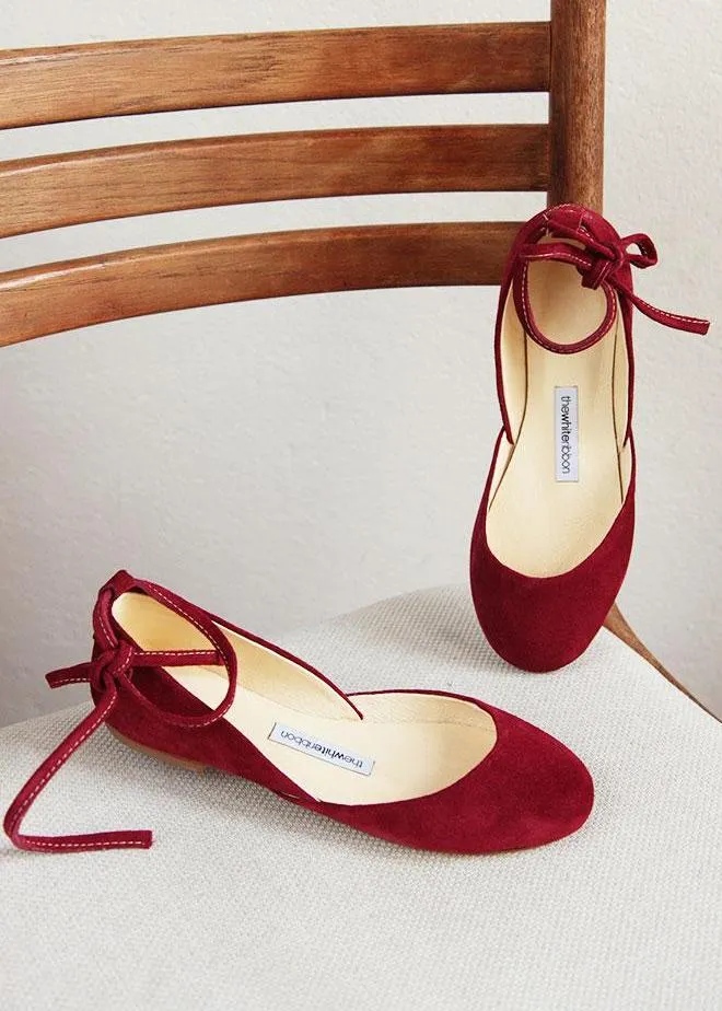 Simple Step AVIA BALLET FLATS ?C CHERRY RED