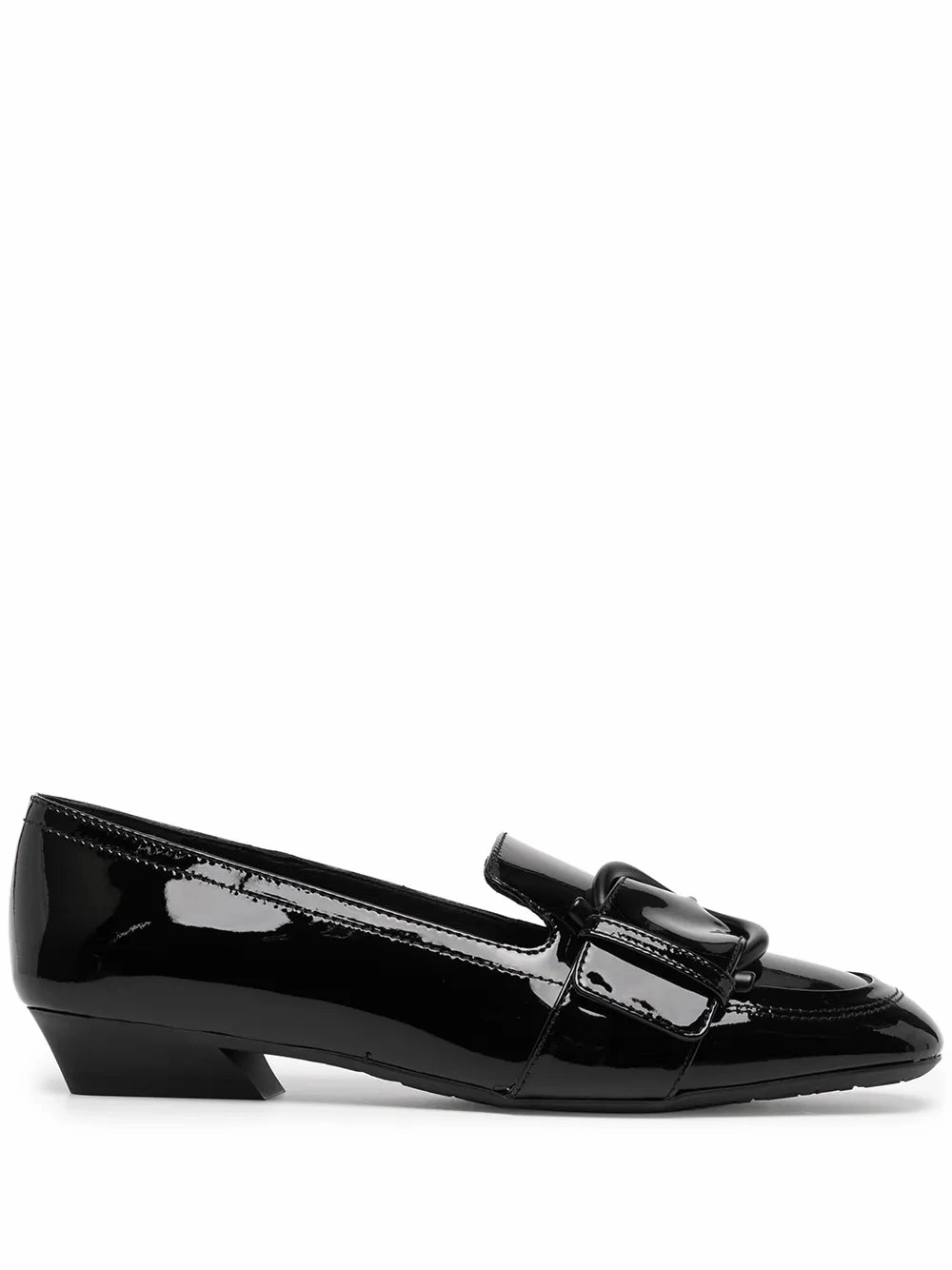 Heritage Vibe Ferragamo Buckle-Detail Leather Loafers