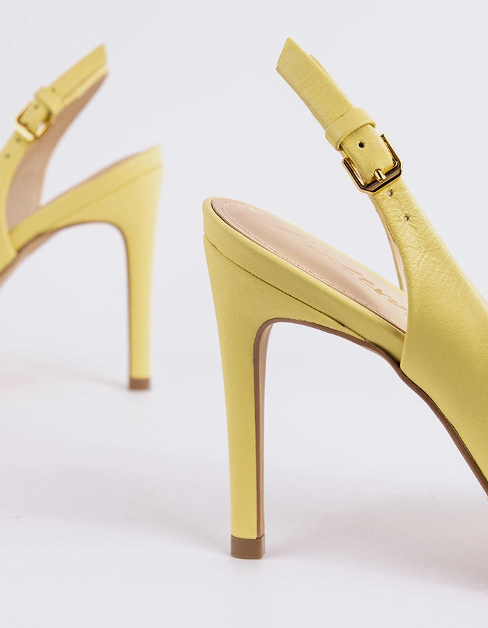 Evening Footwear Morisha Yellow Leather
