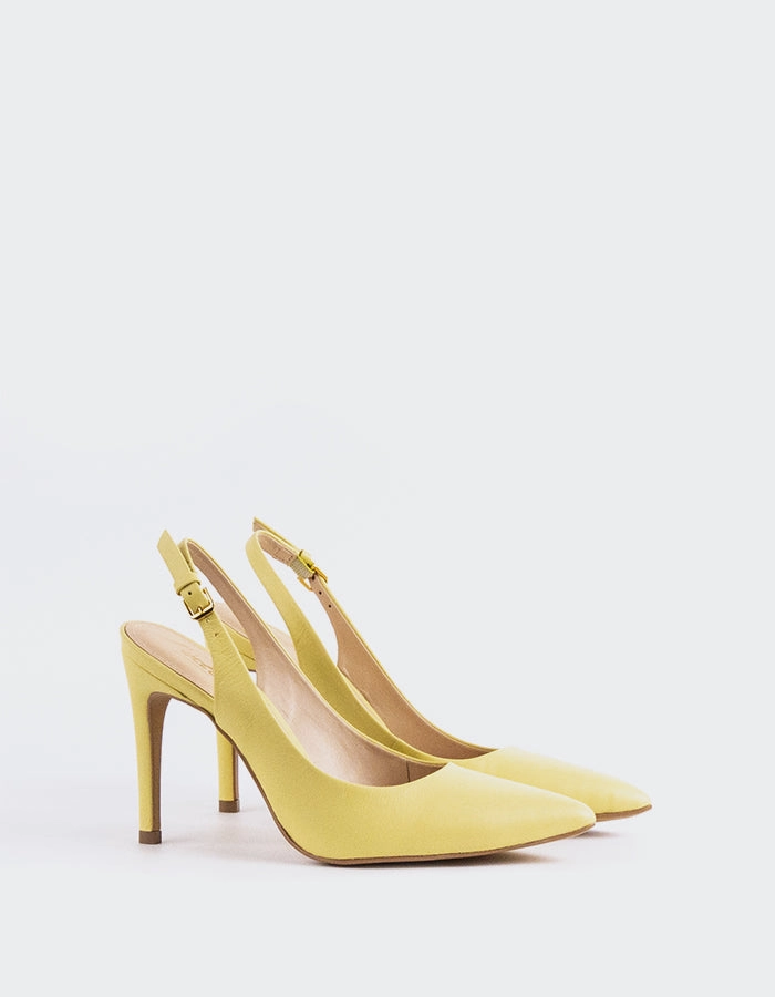 Morisha Yellow Leather Premium Sandals