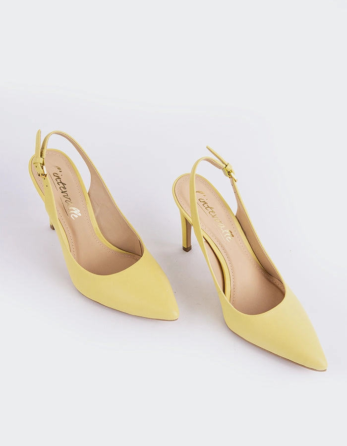 Morisha Yellow Leather Luxury Design Premium Footwear