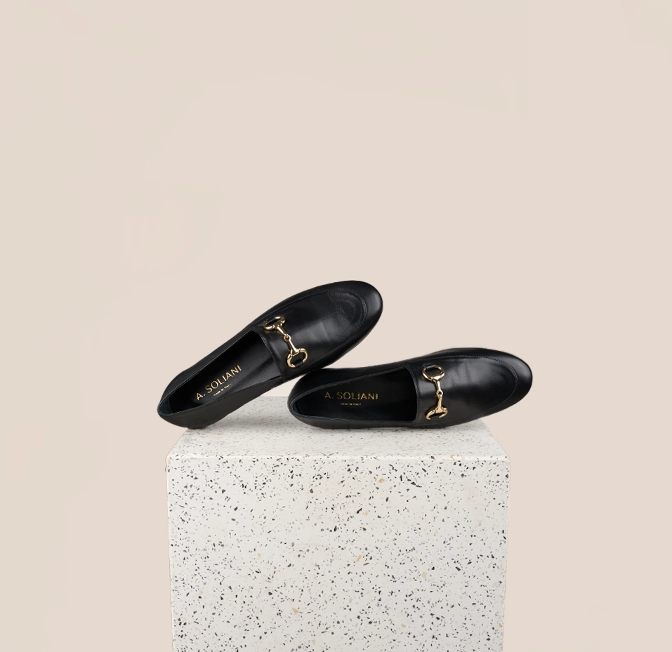 Arpino 2 - Black Leather Fashionable Fit Slim Look