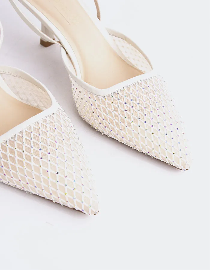 Aster White Mesh Easy Clean