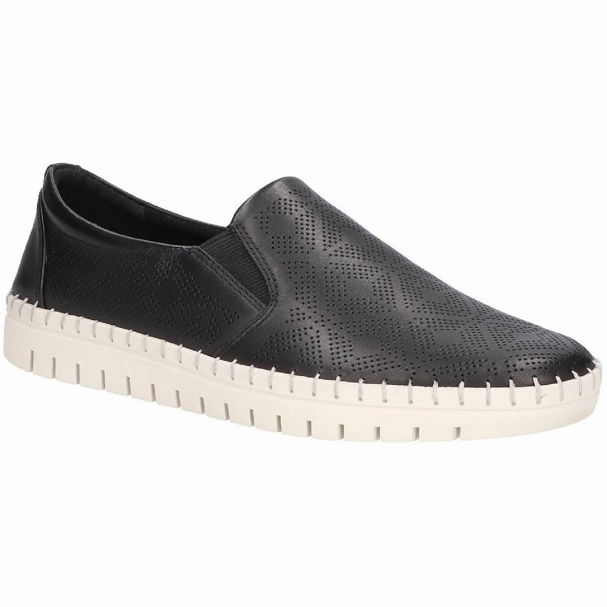 Aviana Womens Leather Perforated Boat Shoes Food Lane Walk