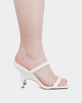 Barbuda, White Leather/Cuir Blanc Instant Footwear Fit Quick Relaxation