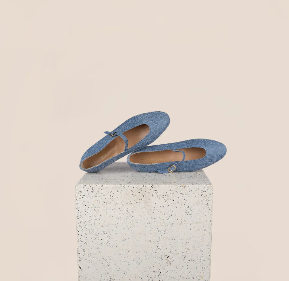 Bari - Blue Twill Sand Glow