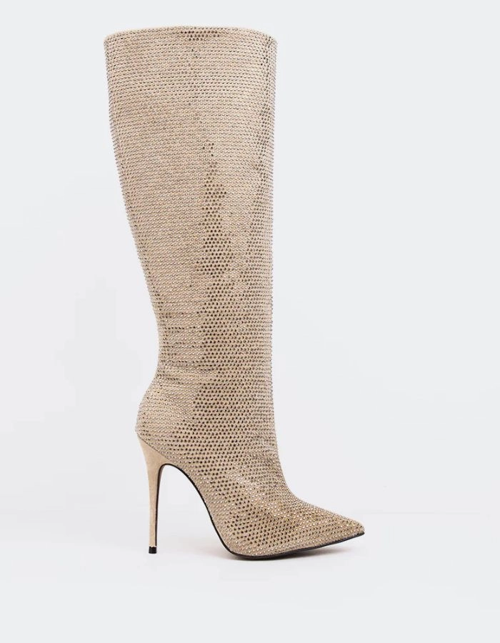 Deep Freeze Western Style Basma Beige Suede