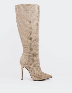 Deep Freeze Western Style Basma Beige Suede