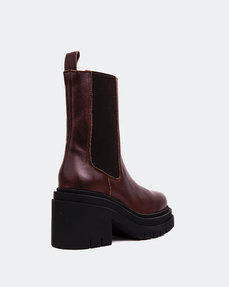 Bastille Brown Leather Practical Fashion