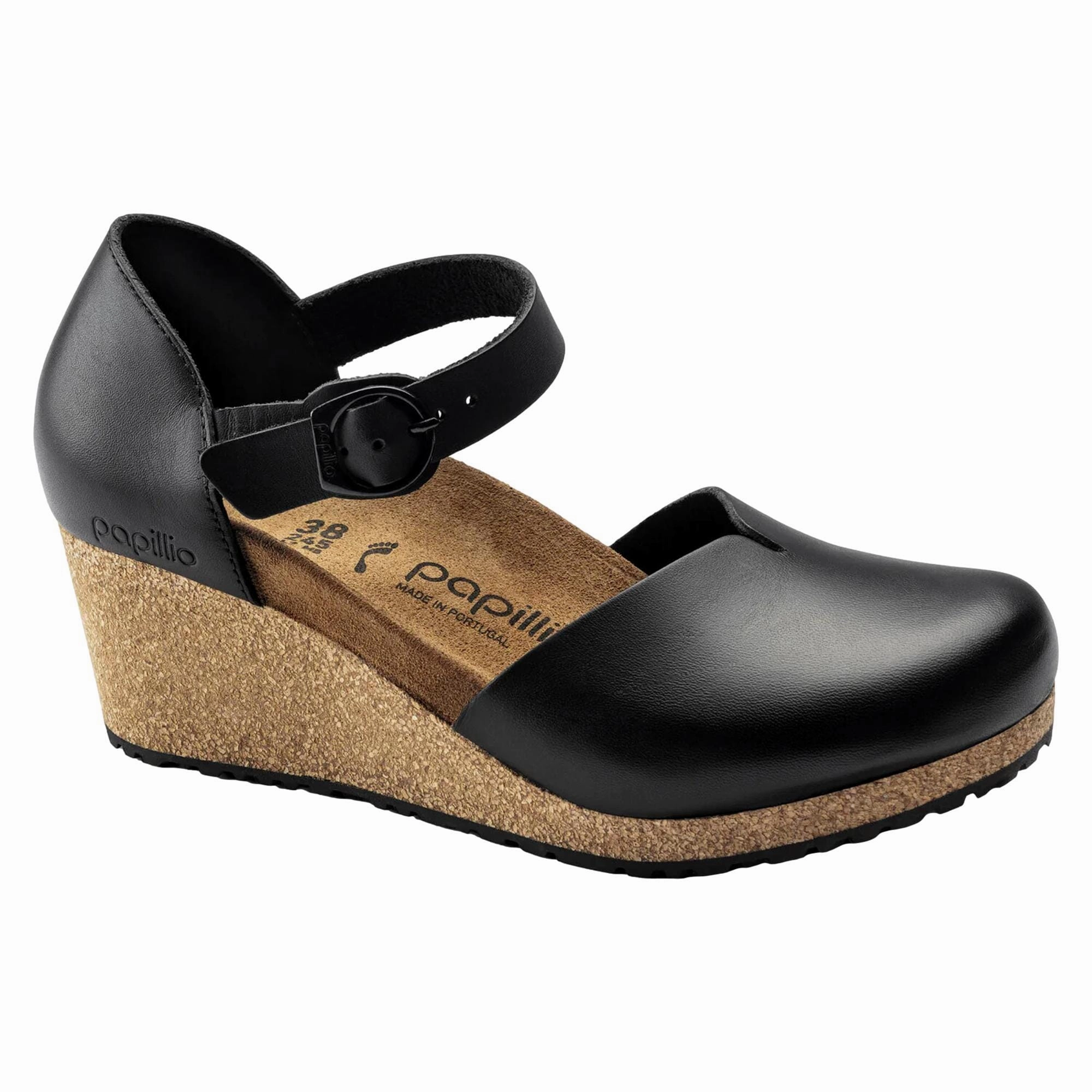 Fit Firm Elegant Look Birkenstock Mary Ring-Buckle Black  1018523 Women's
