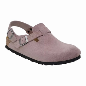 Birkenstock Tokio II Suede Faded Purple  1028354 Women's Cloud Dash