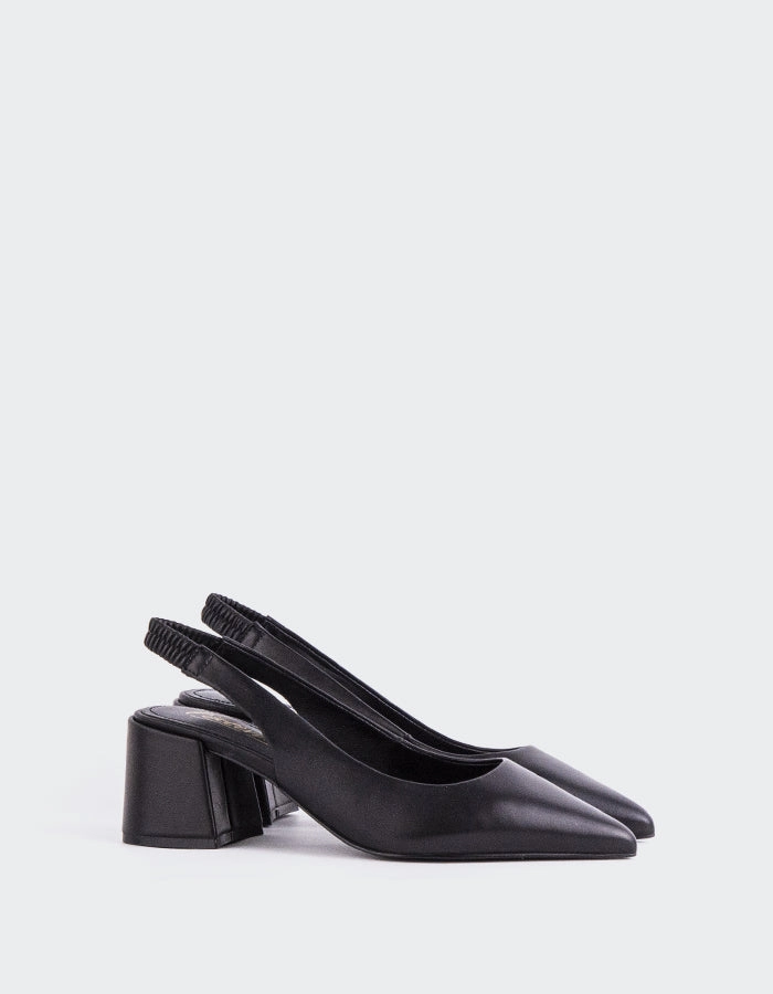 On The Go Dalida Black Leather