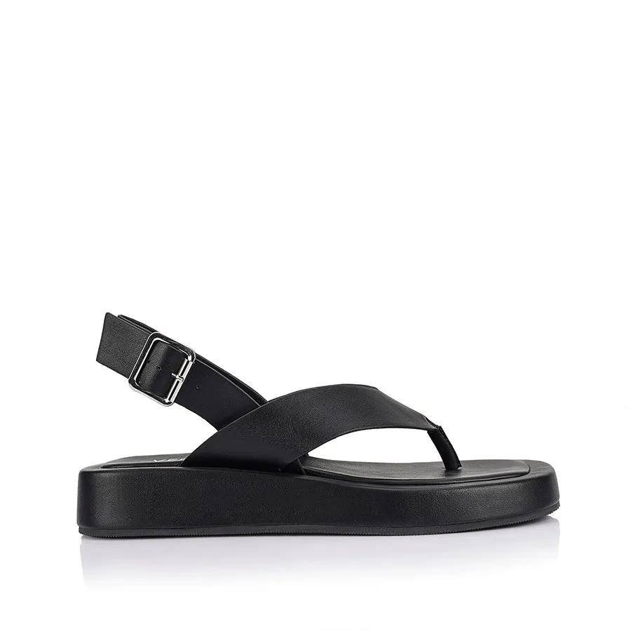 Seamless flexible shoes Bono Platform Sandals - Black