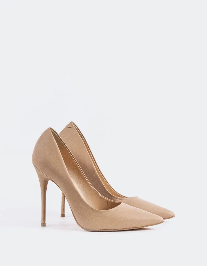 Open Toe Wedges Street Glam Teeva Nude Leather