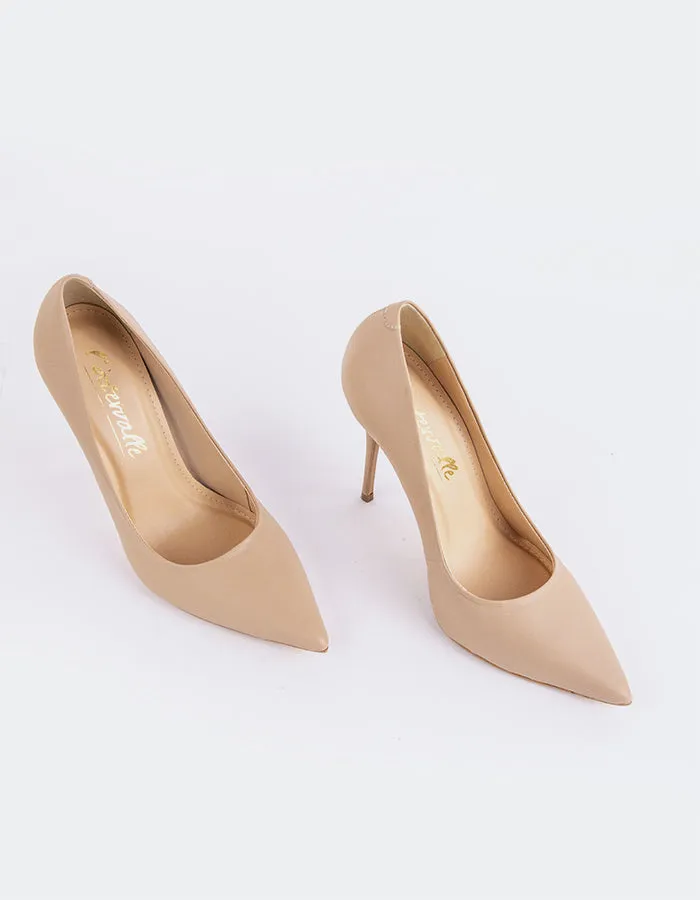 Teeva Nude Leather Smart Footwear