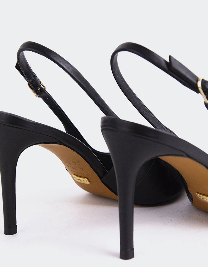 Fashion Heels for Summer Borage Black Leather