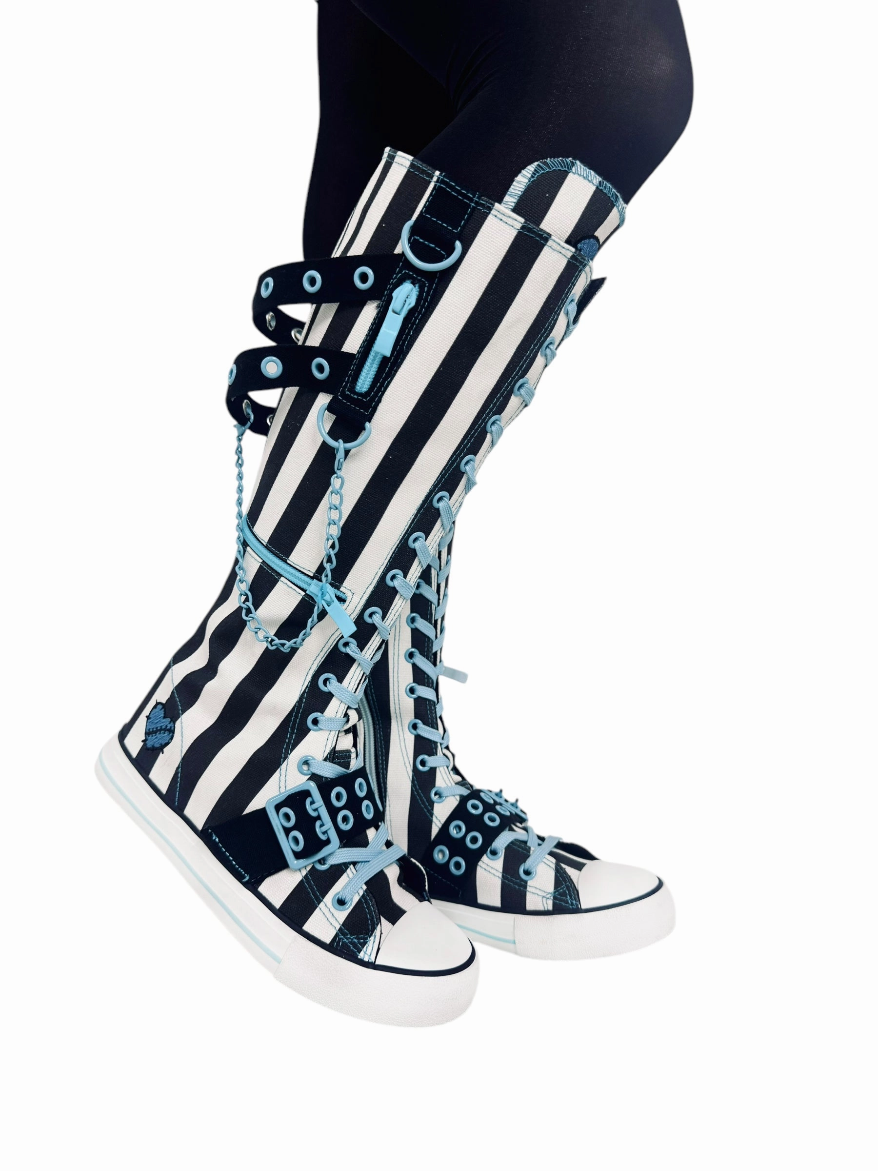 RAWR XD FRANKIE STEIN - BLACK/WHITE/BLUE Street Active Ergonomic Toe Box