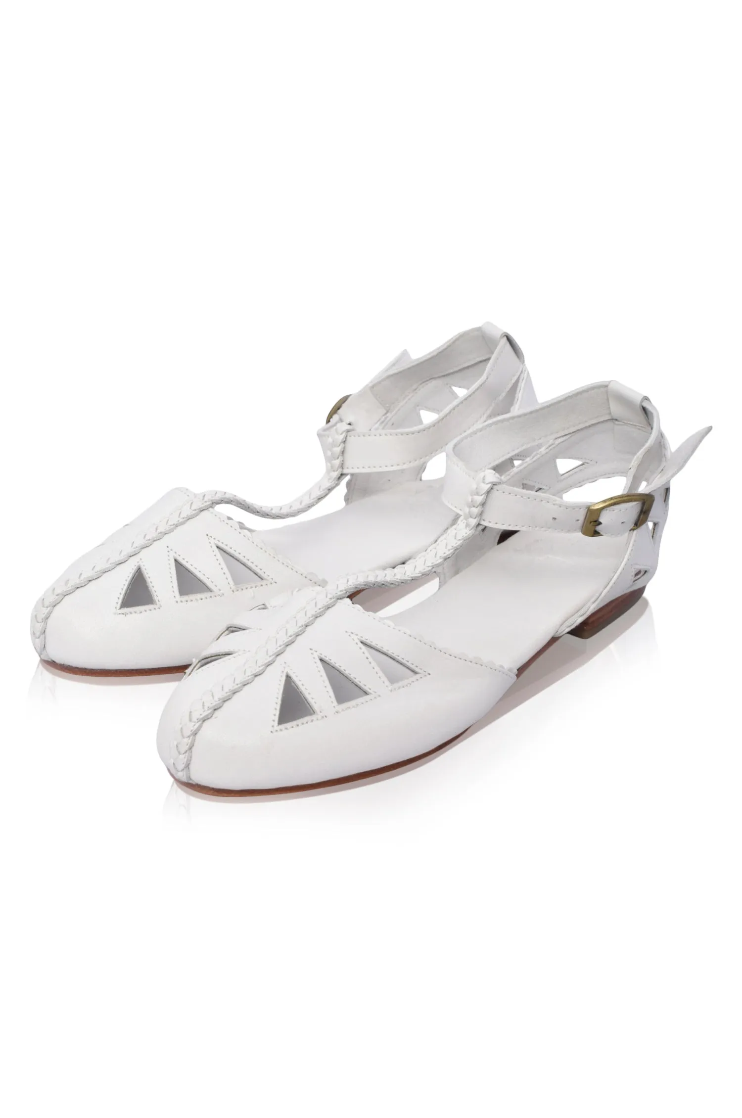 Bounty T-strap Leather Sandals Lightweight Comfort Stable base