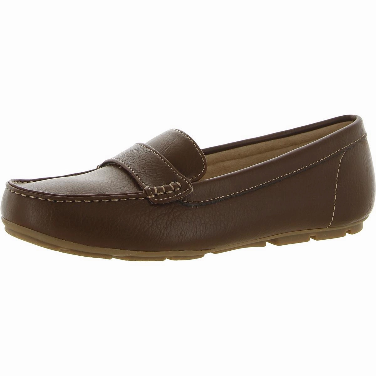 Seven Womens Padded Insole Slip On Loafers Elegant Casual Shoes