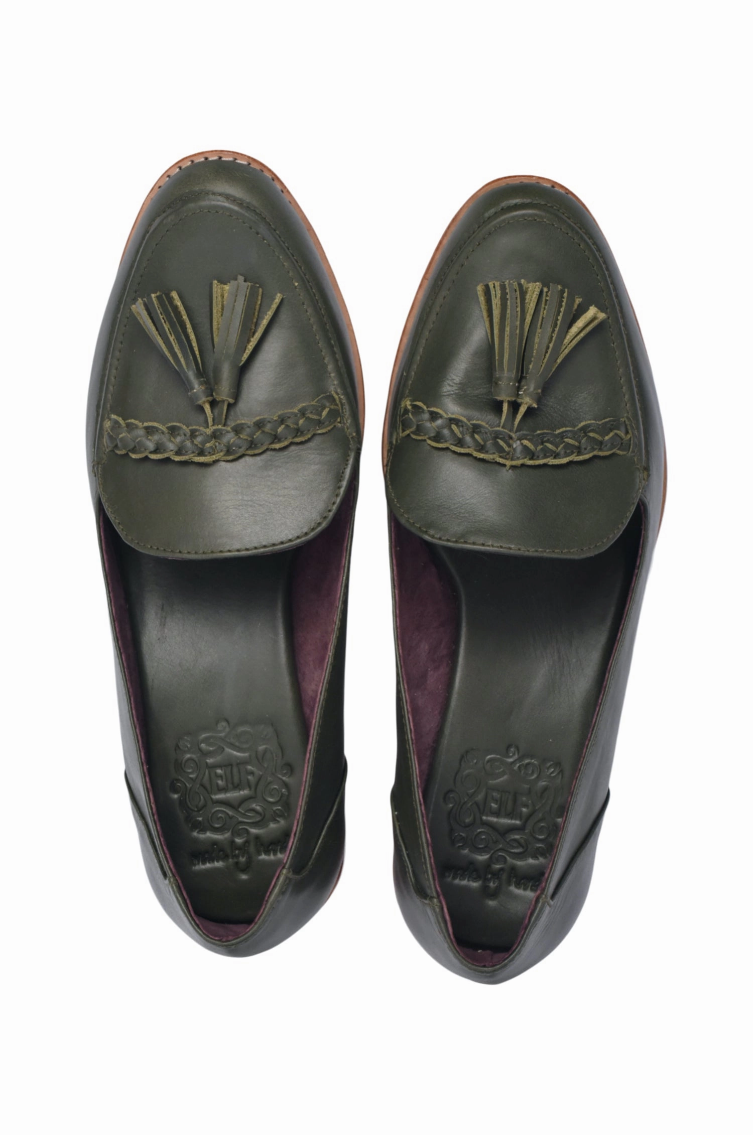 Brooklyn Leather Loafers Textured Finish Career Oriented Sleek Design Professional Setting