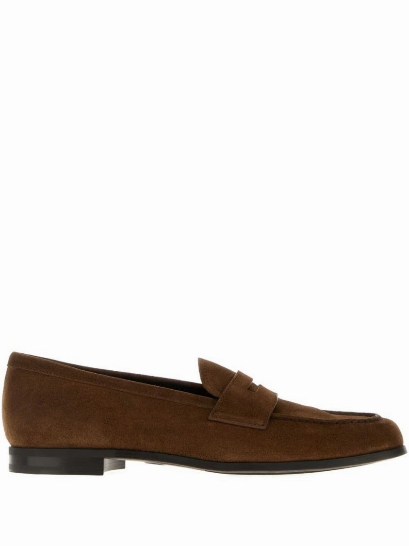 Brown Suede Natalie Loafer With Nubuck-Finish Leather Sole Fair Walk Calm Walk
