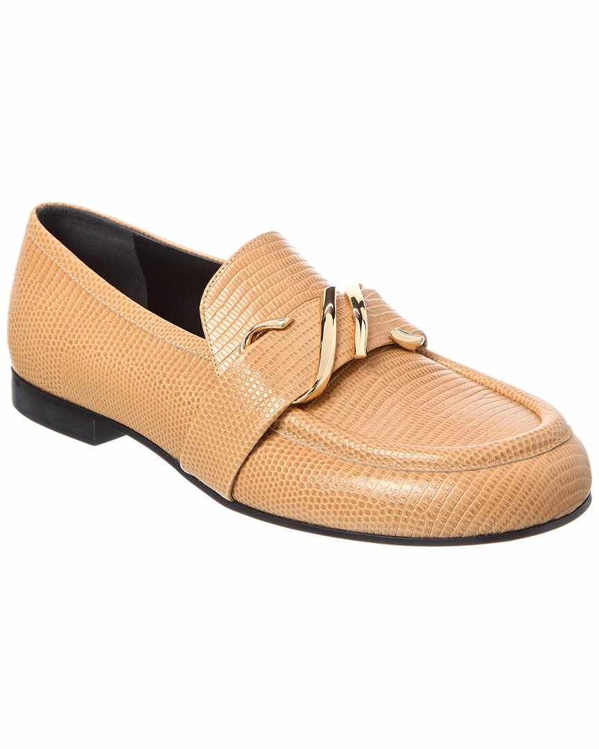 Proenza Schouler Monogram Plaque Leather Loafer Classic Office Footwear Supportive Footbed