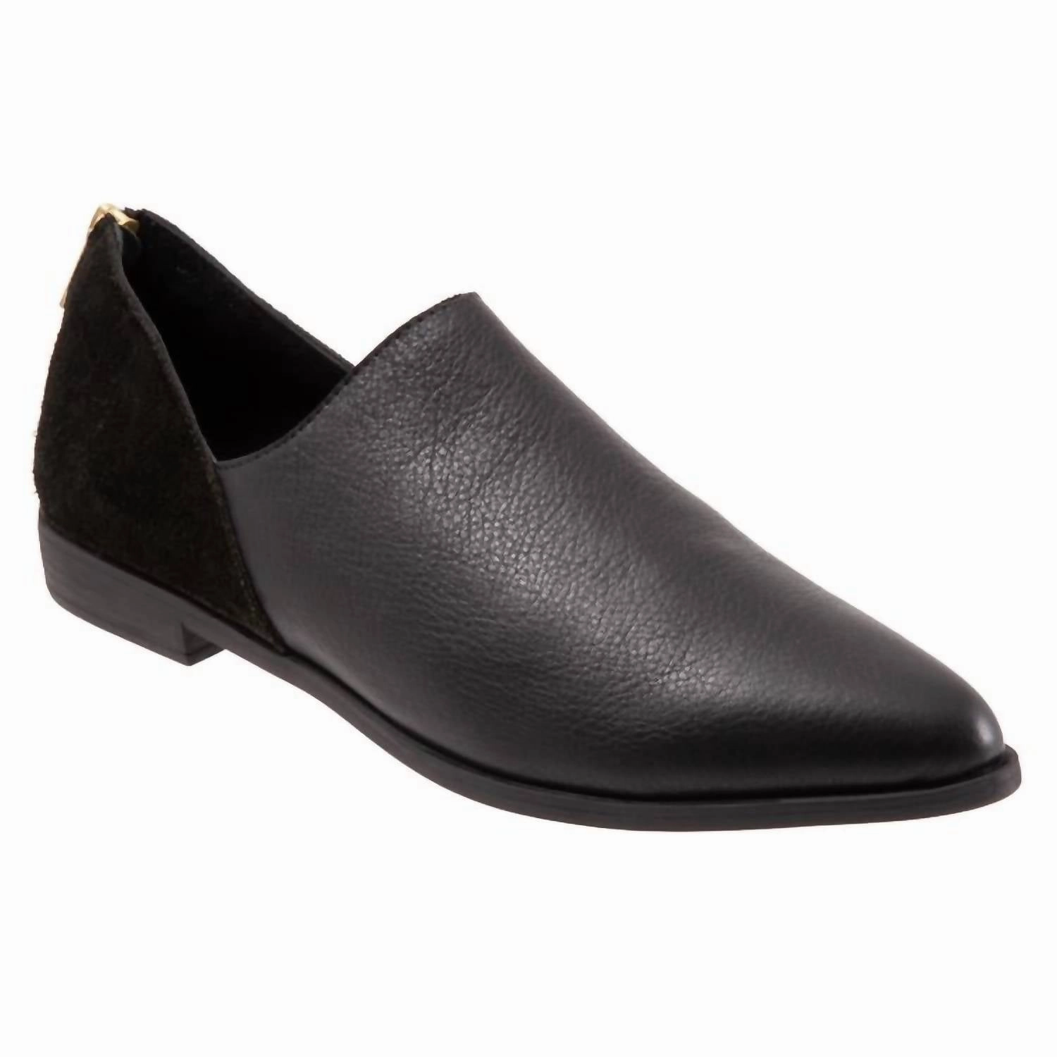 Premium Leather Shoes Women's Beau Slip-On Shoes In Black