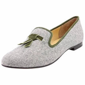 Music Street Women's Sabrina Tassel Loafer In Gray Fln