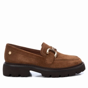 Carmela Leather Collection Women's Penny Loafers by Xti Simple Comfort Design