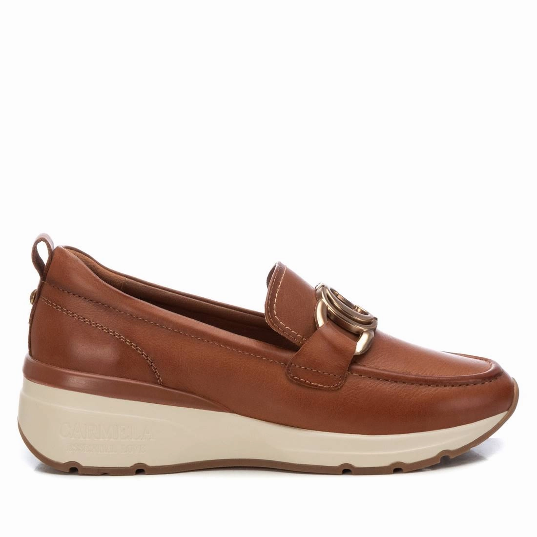 Carmela Leather Collection Women's Wedge Moccasins True Hold