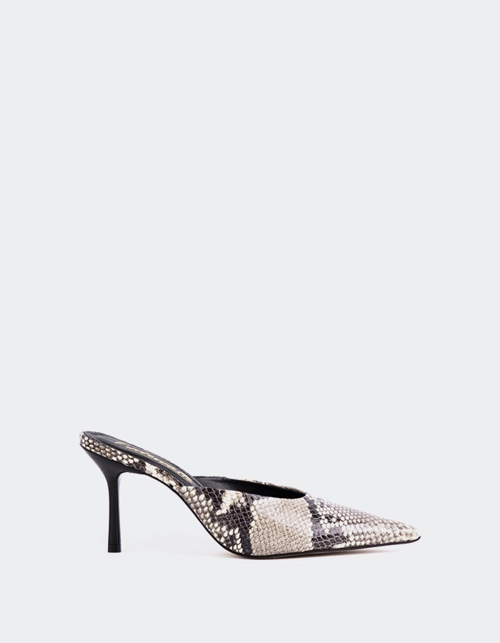 Carys Natural Snake Comfortable Step Sandal Comfort Strap