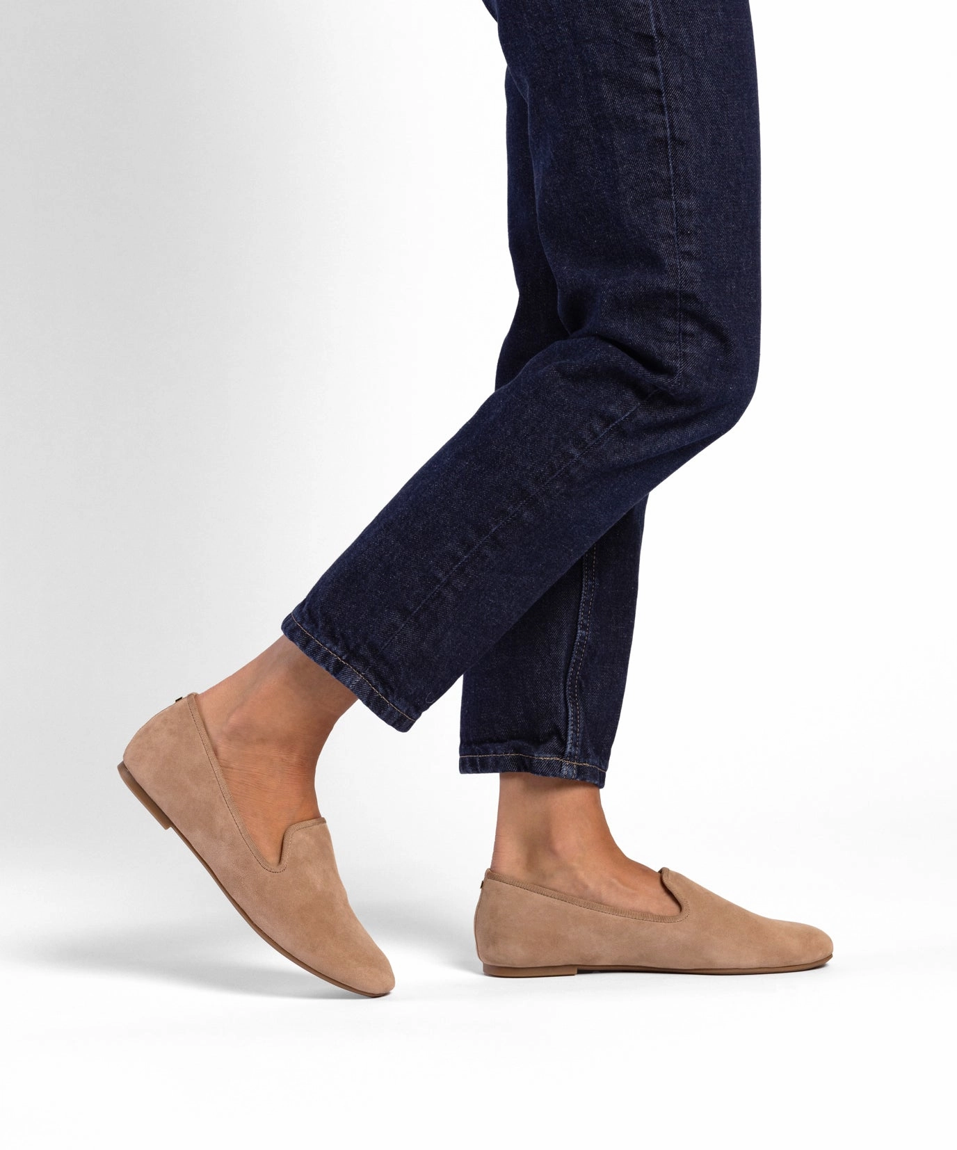 Stitched Detailing Washable The Starling - Latte Suede
