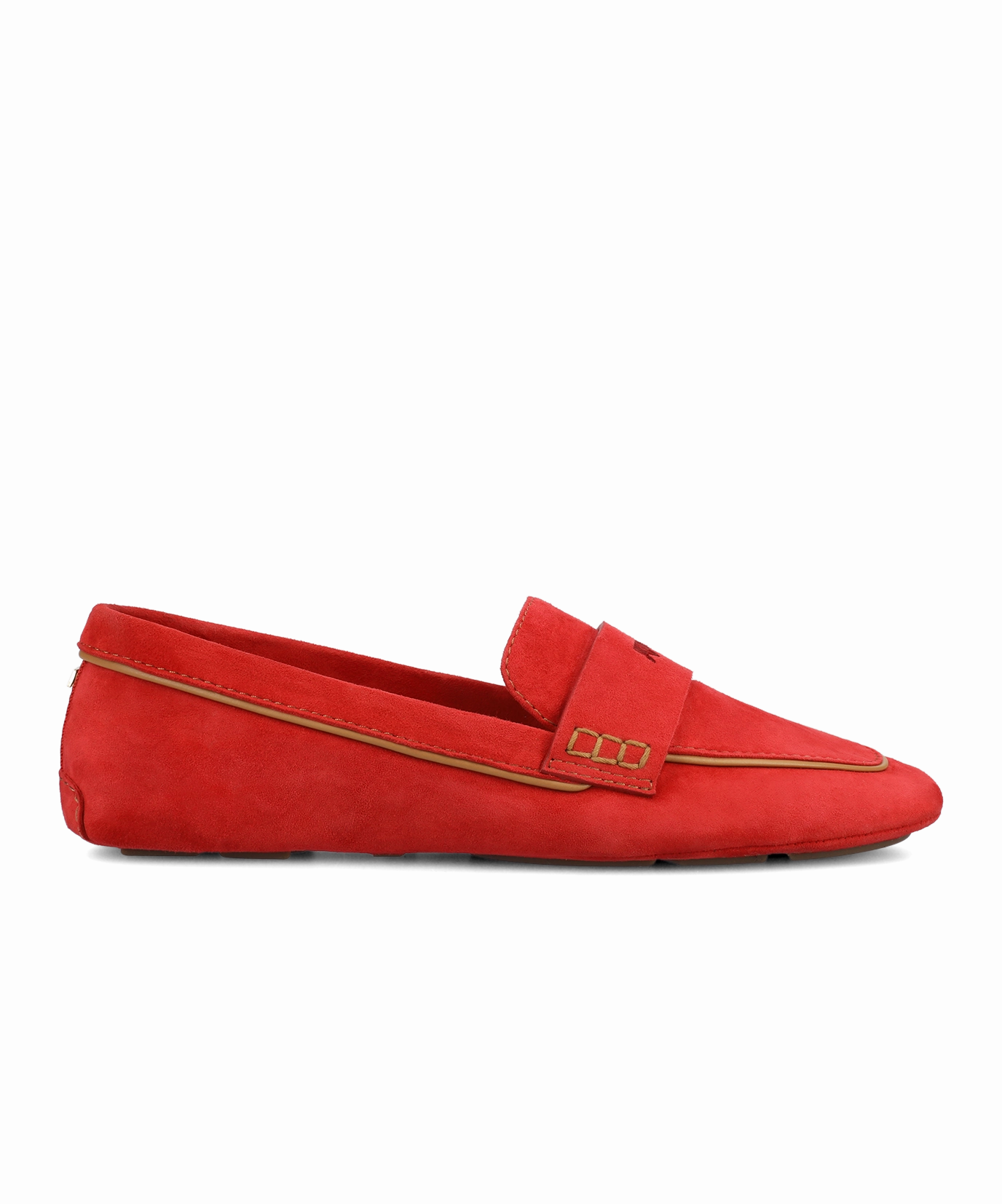 Neat Walk Cushioned The Vesper Driver - Red Suede