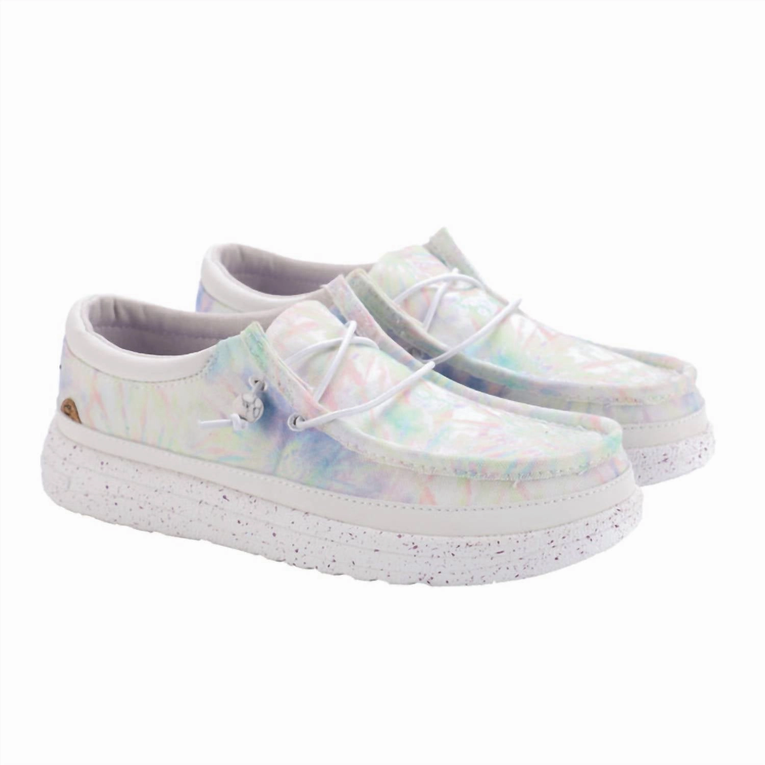 Maia Elastic Tie Loafer In Pastel Tie Dye Market Pace