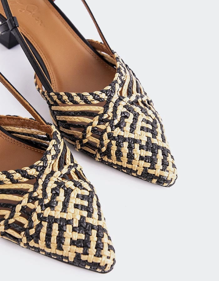 mesh construction Work Ready Cheng Black Leather